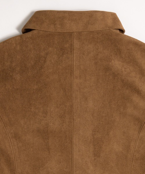 MUHET（ミュエータ）の「faux-suede shirt jacket / フェイクスエードシャツジャケット（ブルゾン・レディース・ブラウン/カーキ・FREE）」の15枚目の写真