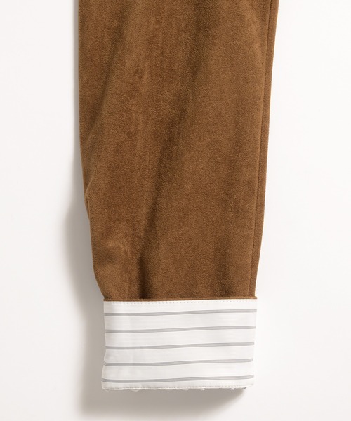 MUHET（ミュエータ）の「faux-suede shirt jacket / フェイクスエードシャツジャケット（ブルゾン・レディース・ブラウン/カーキ・FREE）」の13枚目の写真