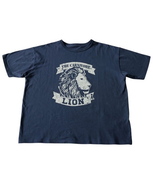 antiqua（アンティカ）の「接触冷感 綿100 アニマル ロゴT（Tシャツ/カットソー・レディース・ブラック/カーキ/杢グレー/ホワイト/ネイビー・P/R）」の19枚目の写真
