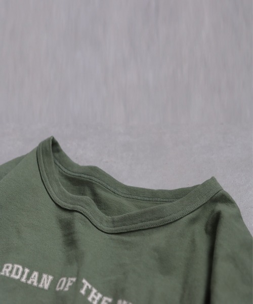 antiqua（アンティカ）の「接触冷感 綿100 アニマル ロゴT（Tシャツ/カットソー・レディース・ブラック/カーキ/杢グレー/ホワイト/ネイビー・P/R）」の20枚目の写真