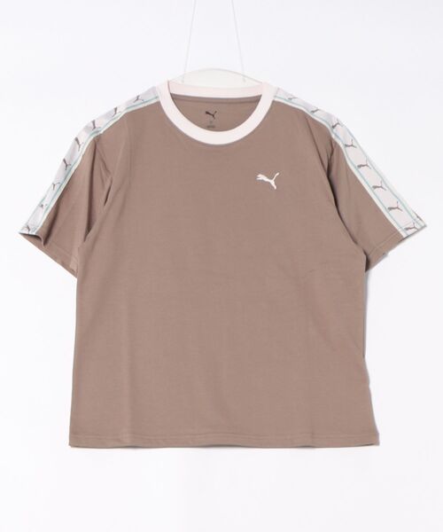 PUMA（プーマ）の「《PUMA》ESS ELEVATED MX SS テープ Tシャツ（Tシャツ/カットソー・レディース・ブラック/ブラウン系/ホワイト系その他・S/M/L/XL）」の3枚目の写真