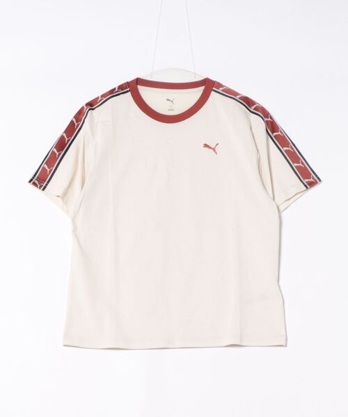 PUMA（プーマ）の「《PUMA》ESS ELEVATED MX SS テープ Tシャツ（Tシャツ/カットソー・レディース・ブラック/ブラウン系/ホワイト系その他・S/M/L/XL）」の2枚目の写真