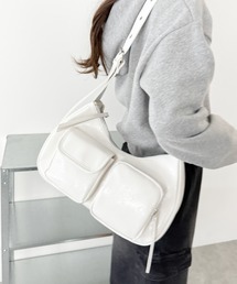 WEGO | WEGO/立体ポケットハトメベルトバッグ(ショルダーバッグ)