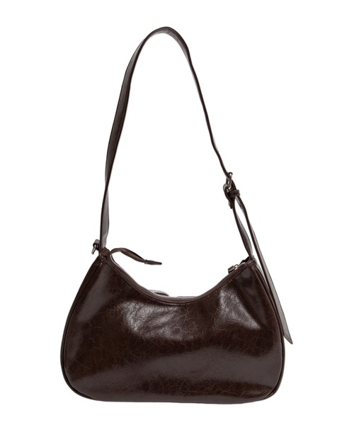 WEGO（ウィゴー）の「WEGO/立体ポケットハトメベルトバッグ（ショルダーバッグ・レディース・ブラウン/ホワイト/ブラック・FREE）」の18枚目の写真