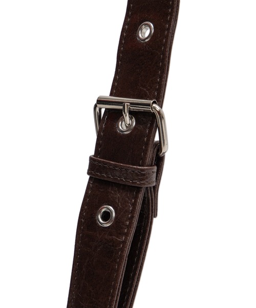 WEGO（ウィゴー）の「WEGO/立体ポケットハトメベルトバッグ（ショルダーバッグ・レディース・ブラウン/ホワイト/ブラック・FREE）」の20枚目の写真