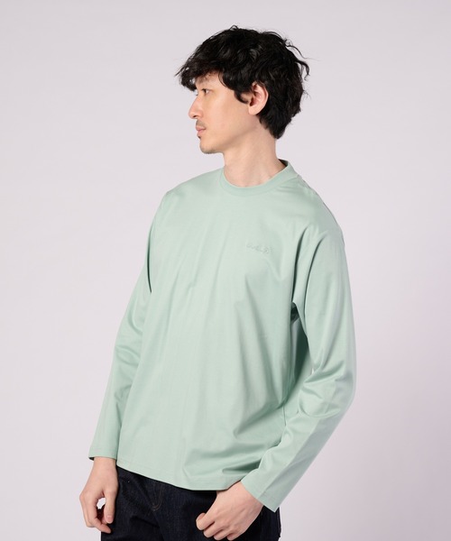 Arnold Palmer(アーノルドパーマー)の「シルキースムース ロングTシャツ(Tシャツ/カットソー・メンズ・ホワイト/ブラック/ミント・L/M/LL)」の3枚目の写真
