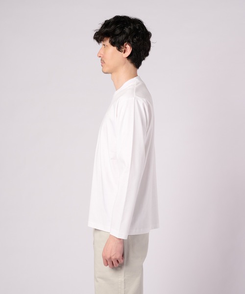 Arnold Palmer(アーノルドパーマー)の「シルキースムース ロングTシャツ(Tシャツ/カットソー・メンズ・ホワイト/ブラック/ミント・L/M/LL)」の12枚目の写真
