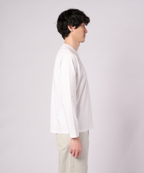 Arnold Palmer(アーノルドパーマー)の「シルキースムース ロングTシャツ(Tシャツ/カットソー・メンズ・ホワイト/ブラック/ミント・L/M/LL)」の6枚目の写真