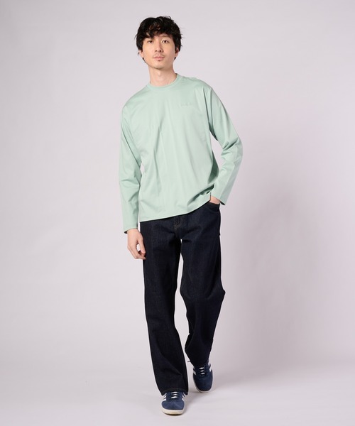 Arnold Palmer(アーノルドパーマー)の「シルキースムース ロングTシャツ(Tシャツ/カットソー・メンズ・ホワイト/ブラック/ミント・L/M/LL)」の10枚目の写真
