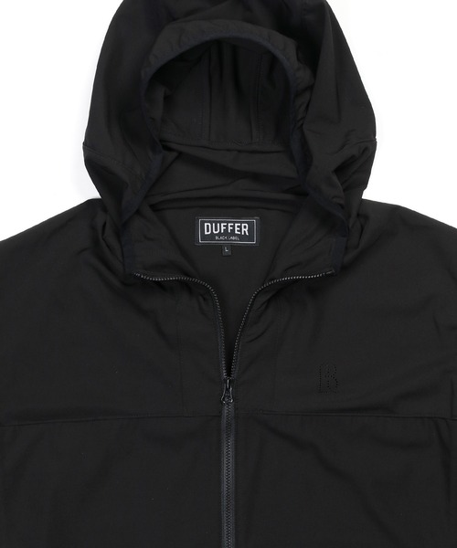The DUFFER of ST.GEORGE（ザダファーオブセントジョージ）の「〔BLACK LABEL〕4WAY STRETCH HOODED BLOUSON：セットアップ対応 ストレッチ フーデッドブルゾン（ブルゾン・メンズ・チャコールグレー/ブラック・SMALL/MEDIUM/LARGE/X-LARGE）」の5枚目の写真