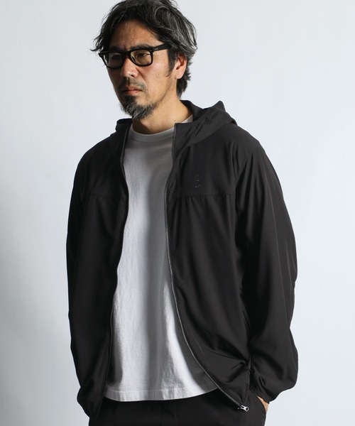 The DUFFER of ST.GEORGE（ザダファーオブセントジョージ）の「〔BLACK LABEL〕4WAY STRETCH HOODED BLOUSON：セットアップ対応 ストレッチ フーデッドブルゾン（ブルゾン・メンズ・チャコールグレー/ブラック・SMALL/MEDIUM/LARGE/X-LARGE）」の12枚目の写真