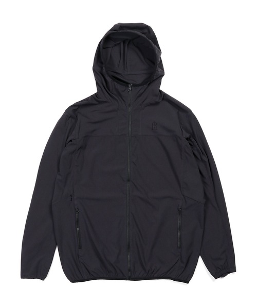 The DUFFER of ST.GEORGE（ザダファーオブセントジョージ）の「〔BLACK LABEL〕4WAY STRETCH HOODED BLOUSON：セットアップ対応 ストレッチ フーデッドブルゾン（ブルゾン・メンズ・チャコールグレー/ブラック・SMALL/MEDIUM/LARGE/X-LARGE）」の4枚目の写真