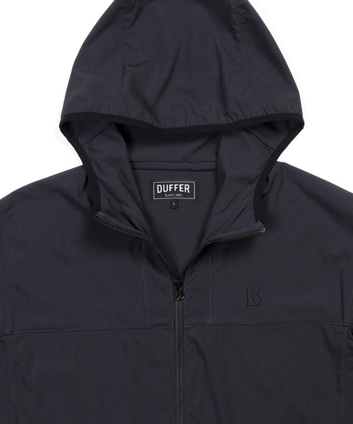 The DUFFER of ST.GEORGE（ザダファーオブセントジョージ）の「〔BLACK LABEL〕4WAY STRETCH HOODED BLOUSON：セットアップ対応 ストレッチ フーデッドブルゾン（ブルゾン・メンズ・チャコールグレー/ブラック・SMALL/MEDIUM/LARGE/X-LARGE）」の6枚目の写真
