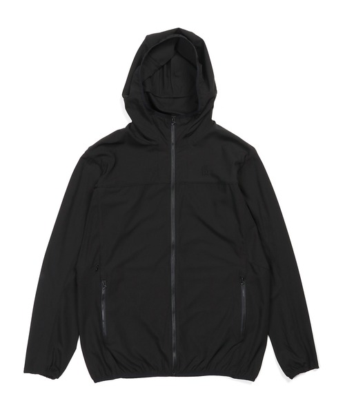 The DUFFER of ST.GEORGE（ザダファーオブセントジョージ）の「〔BLACK LABEL〕4WAY STRETCH HOODED BLOUSON：セットアップ対応 ストレッチ フーデッドブルゾン（ブルゾン・メンズ・チャコールグレー/ブラック・SMALL/MEDIUM/LARGE/X-LARGE）」の3枚目の写真