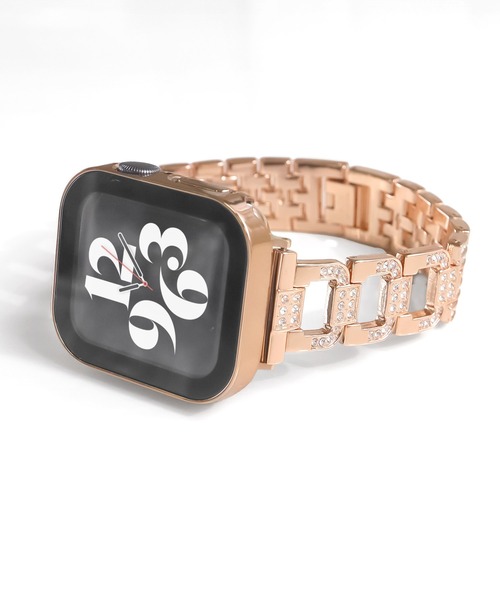 Urban Coral(アーバンコーラル)の「Apple Watch Band / アップルウォッチ Dシェイプ ジルコニア バンド / Urban Coral(デジタル腕時計・レディース・シルバー/ピンクゴールド・40mm)」の7枚目の写真
