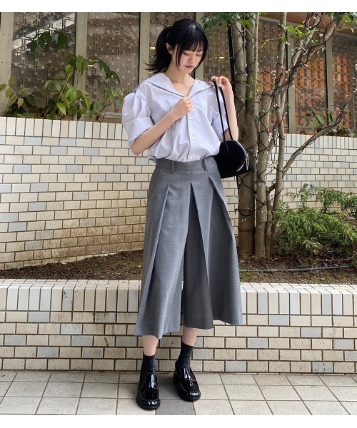 IRENENNE(アイレネ)の「タックスリーブショートスリーブシャツ / Tuck-Sleeve Short Sleeve Shirt(シャツ/ブラウス・レディース・オフホワイト/ライトイエロー/ライトブルー・36/38)」の18枚目の写真