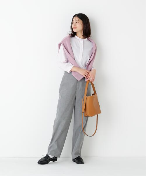 human woman(ヒューマンウーマン)の「◆【5サイズ展開】ドビーストレッチストレートパンツ(その他パンツ・レディース・ブラウン/グレー系その他・X-SMALL/SMALL/MEDIUM/LARGE/X-LARGE)」の12枚目の写真
