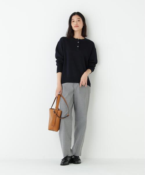 human woman(ヒューマンウーマン)の「◆【5サイズ展開】ドビーストレッチストレートパンツ(その他パンツ・レディース・ブラウン/グレー系その他・X-SMALL/SMALL/MEDIUM/LARGE/X-LARGE)」の13枚目の写真