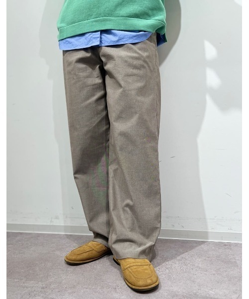 human woman(ヒューマンウーマン)の「◆【5サイズ展開】ドビーストレッチストレートパンツ(その他パンツ・レディース・ブラウン/グレー系その他・X-SMALL/SMALL/MEDIUM/LARGE/X-LARGE)」の6枚目の写真