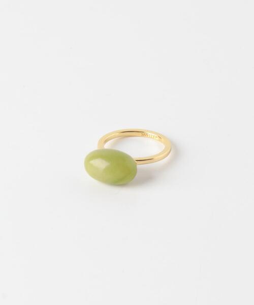 SMELLY(スメリー)の「SMELLY so’ oval yellow jade ring(リング・レディース・ゴールド系その他・11)」の5枚目の写真
