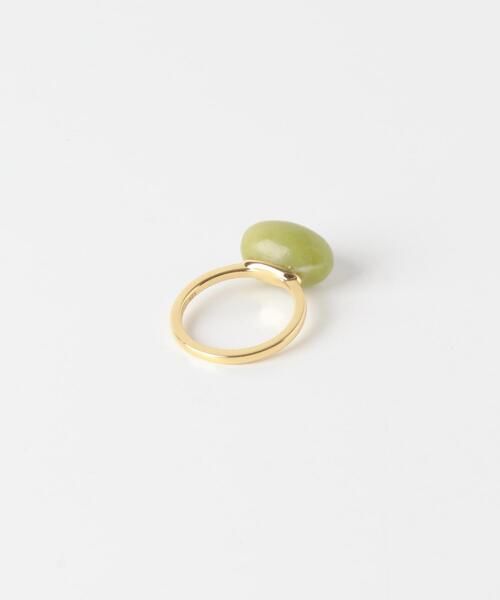 SMELLY(スメリー)の「SMELLY so’ oval yellow jade ring(リング・レディース・ゴールド系その他・11)」の6枚目の写真