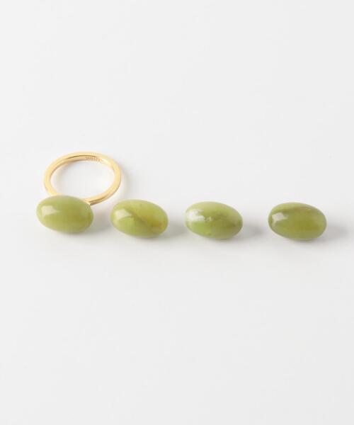SMELLY(スメリー)の「SMELLY so’ oval yellow jade ring(リング・レディース・ゴールド系その他・11)」の8枚目の写真