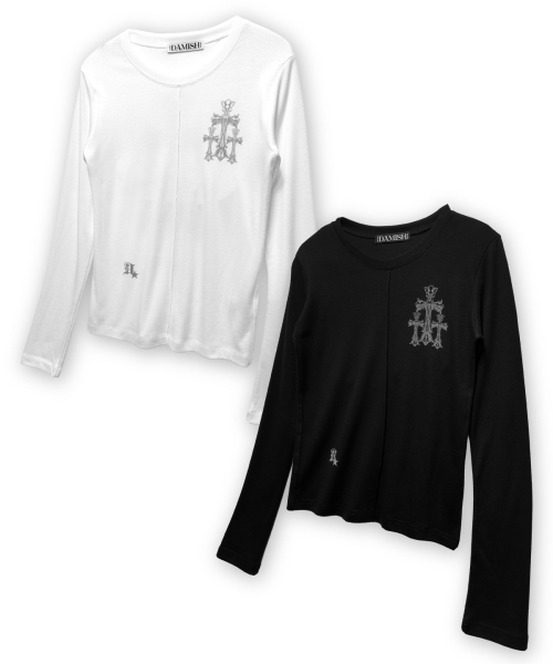 DAMISH(ダミシュ)の「トリプルクロスロングスリーブ_ブラック(Tシャツ/カットソー・レディース・ブラック・FREE)」の6枚目の写真