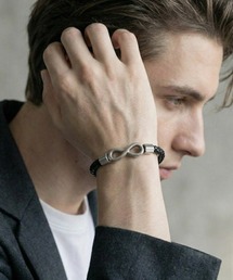 VIBGYOR（ヴィブジョー）の「【IZU】 インフィニティアイコンブレイデッドレザーブレスレット（ブレスレット）」