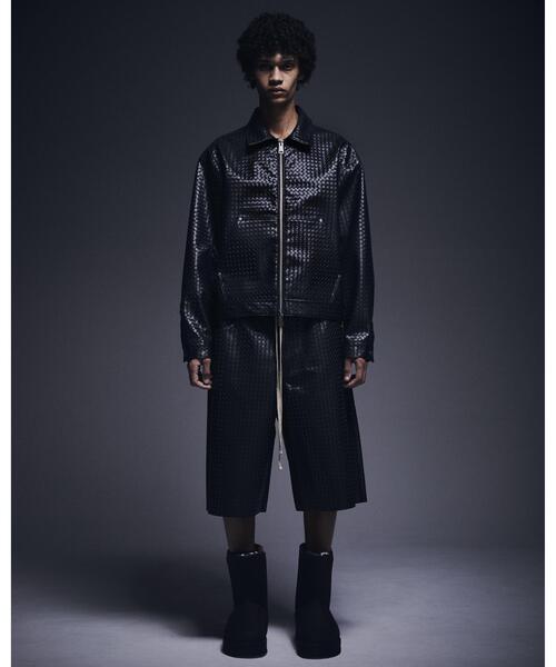 DANKE SCHON（ダンケシェーン）の「DankeSchon/ダンケシェーン/WOVEN FAUX LEATHER BLOUSON（その他アウター・メンズ・ブラウン/ブラック・L/M）」の16枚目の写真