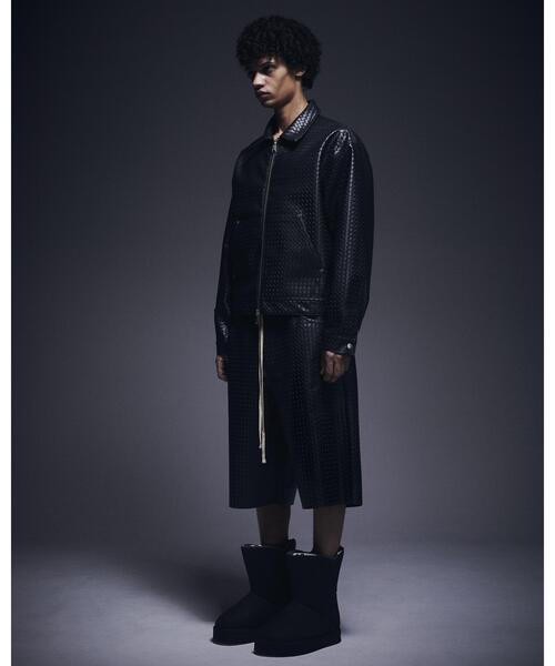 DANKE SCHON（ダンケシェーン）の「DankeSchon/ダンケシェーン/WOVEN FAUX LEATHER BLOUSON（その他アウター・メンズ・ブラウン/ブラック・L/M）」の17枚目の写真