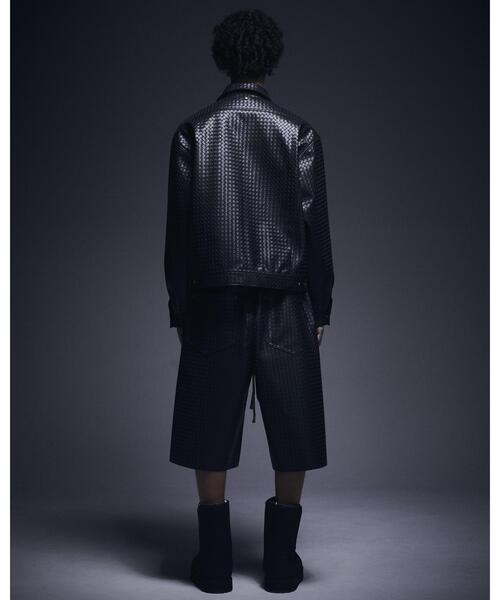 DANKE SCHON（ダンケシェーン）の「DankeSchon/ダンケシェーン/WOVEN FAUX LEATHER BLOUSON（その他アウター・メンズ・ブラウン/ブラック・L/M）」の18枚目の写真