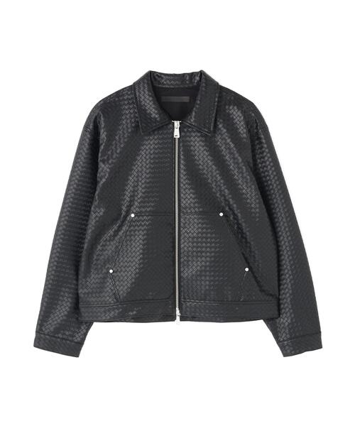 DANKE SCHON（ダンケシェーン）の「DankeSchon/ダンケシェーン/WOVEN FAUX LEATHER BLOUSON（その他アウター・メンズ・ブラウン/ブラック・L/M）」の19枚目の写真