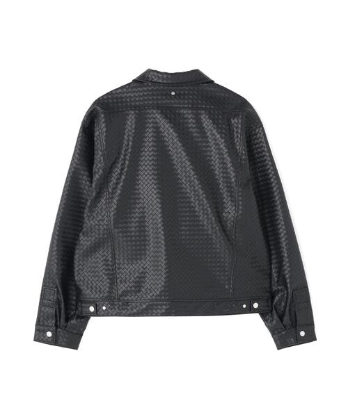 DANKE SCHON（ダンケシェーン）の「DankeSchon/ダンケシェーン/WOVEN FAUX LEATHER BLOUSON（その他アウター・メンズ・ブラウン/ブラック・L/M）」の20枚目の写真