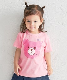 HOT BISCUITS（ホットビスケッツ）の「カラフルビーンズ フェイスプリント 半袖Tシャツ（Tシャツ/カットソー）」