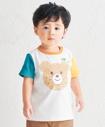HOT BISCUITS（ホットビスケッツ）の「カラフルビーンズ フェイスプリント 半袖Tシャツ（Tシャツ/カットソー）」
