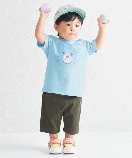 HOT BISCUITS(ホットビスケッツ)の「カラフルビーンズ フェイスプリント 半袖Tシャツ(Tシャツ/カットソー・キッズ・イエロー/ブルー/マルチ/ピンク/ライトグリーン・90cm/80cm/120cm/110cm/100cm)」の9枚目の写真