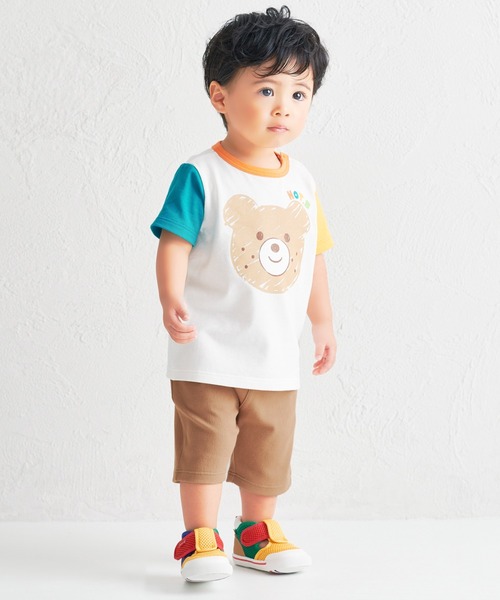 HOT BISCUITS(ホットビスケッツ)の「カラフルビーンズ フェイスプリント 半袖Tシャツ(Tシャツ/カットソー・キッズ・イエロー/ブルー/マルチ/ピンク/ライトグリーン・90cm/80cm/120cm/110cm/100cm)」の17枚目の写真