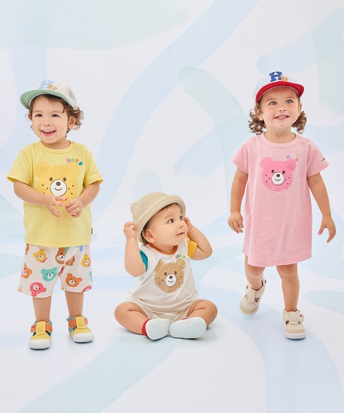 HOT BISCUITS(ホットビスケッツ)の「カラフルビーンズ フェイスプリント 半袖Tシャツ(Tシャツ/カットソー・キッズ・イエロー/ブルー/マルチ/ピンク/ライトグリーン・90cm/80cm/120cm/110cm/100cm)」の6枚目の写真