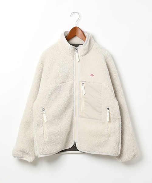 DANTON（ダントン）の「【DANTON(ダントン)】ライトボアジャケット（ブルゾン・レディース・アイボリー/グレー・MEDIUM）」の2枚目の写真