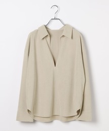 LEPSIM | スキッパーピケ長袖ブラウス　640880(シャツ/ブラウス)