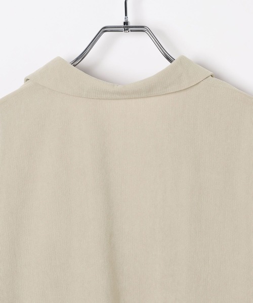 LEPSIM（レプシィム）の「スキッパーピケ長袖ブラウス　640880（シャツ/ブラウス・レディース・グレイッシュベージュ/ブラック・FREE）」の13枚目の写真