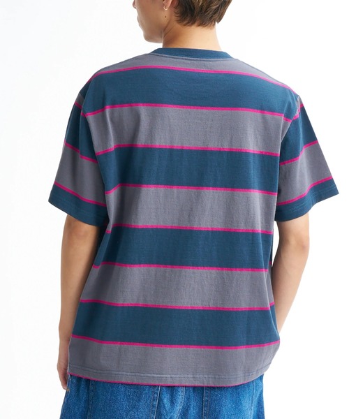 RVCA（ルーカ）の「RVCA メンズ 16/2 STRIPE SS Tシャツ 【2026年春夏モデル】/ルーカ半袖ボーダーTシャツ（Tシャツ/カットソー・メンズ・ネイビー/ブラック系その他・LARGE/MEDIUM/X-LARGE/SMALL）」の4枚目の写真