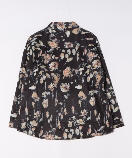 CANVAS+(キャンバスプラス)の「【CANVAS+】花柄開襟シャツ(シャツ/ブラウス・レディース・ブラック・M)」の13枚目の写真