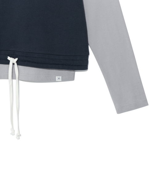 THECOLDESTMOMENT(ザコールデストモーメント)の「(w) TCM crack string layered long sleeve (navy)(Tシャツ/カットソー・レディース・その他・OS)」の3枚目の写真