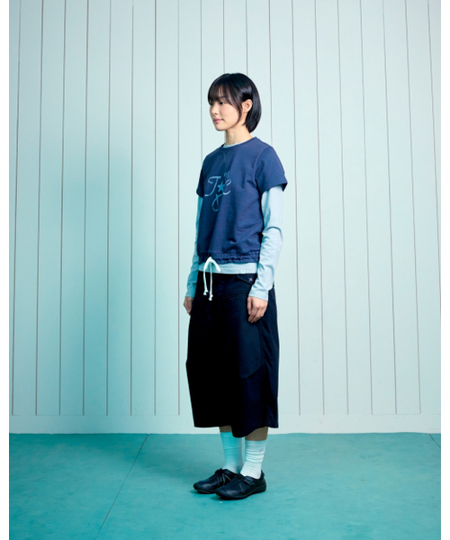 THECOLDESTMOMENT(ザコールデストモーメント)の「(w) TCM crack string layered long sleeve (navy)(Tシャツ/カットソー・レディース・その他・OS)」の7枚目の写真