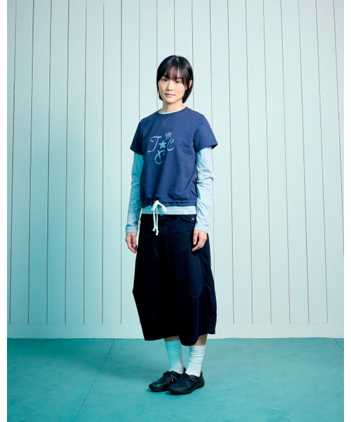 THECOLDESTMOMENT(ザコールデストモーメント)の「(w) TCM crack string layered long sleeve (navy)(Tシャツ/カットソー・レディース・その他・OS)」の9枚目の写真