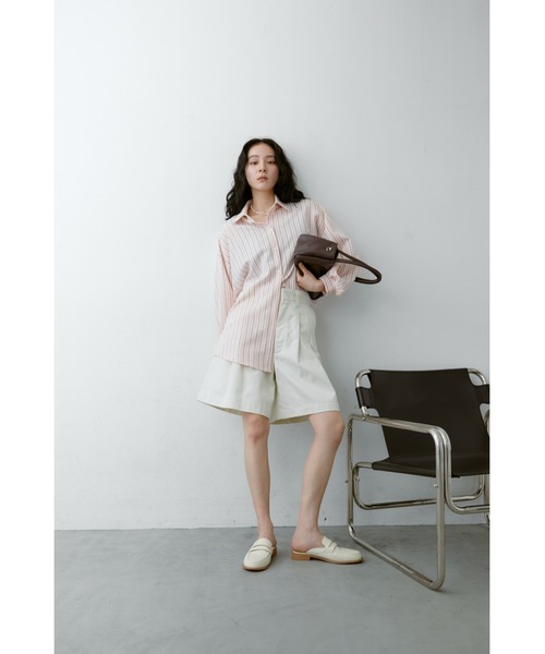 ANF.MUU（アンフムー）の「ボリュームスリーブストライプシャツ（シャツ/ブラウス・レディース・ブルー/イエロー/ピンク/ホワイト・FREE）」の22枚目の写真
