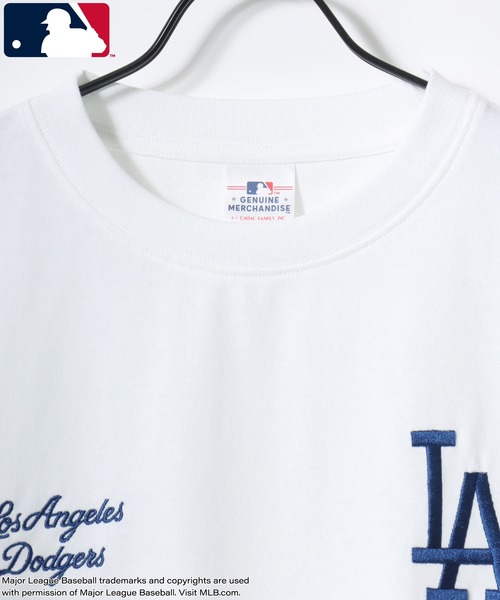 MLB(メジャーリーグベースボール)の「MLB/メジャーリーグベースボール 別注 オーバーサイズ ロゴ ワッペン ワンポイント刺繍 半袖Tシャツ/レディース メンズ(Tシャツ/カットソー・メンズ・ネイビー/ホワイト/ブラウン/ブラック・L/LL/M)」の21枚目の写真