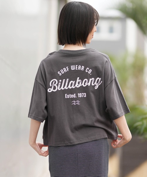 BILLABONG(ビラボン)の「BILLABONG/ビラボン 半袖 Tシャツ BG013219(Tシャツ/カットソー・レディース・スミクロ/ピンク/アクア/ホワイト・M)」の2枚目の写真