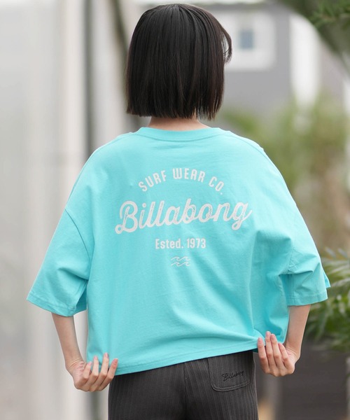 BILLABONG(ビラボン)の「BILLABONG/ビラボン 半袖 Tシャツ BG013219(Tシャツ/カットソー・レディース・スミクロ/ピンク/アクア/ホワイト・M)」の3枚目の写真